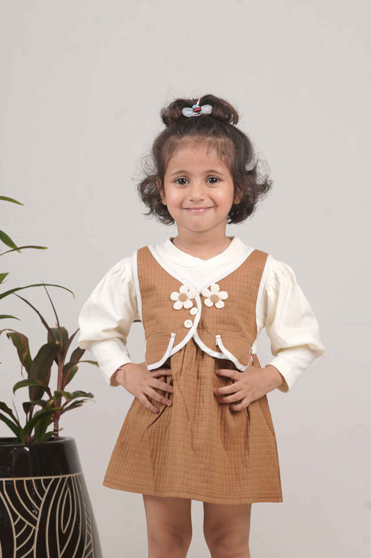 Girls Brown Frock