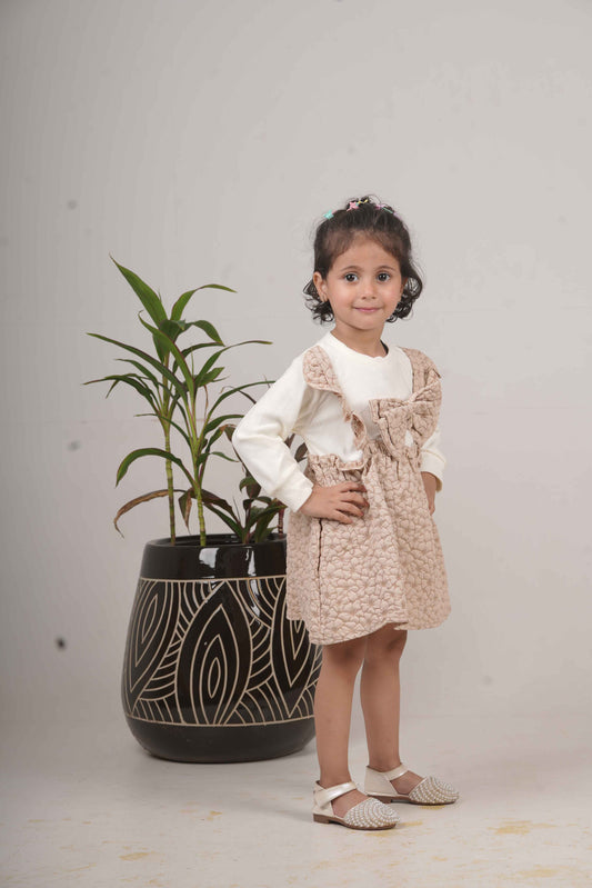 Girls Light Brown Frock
