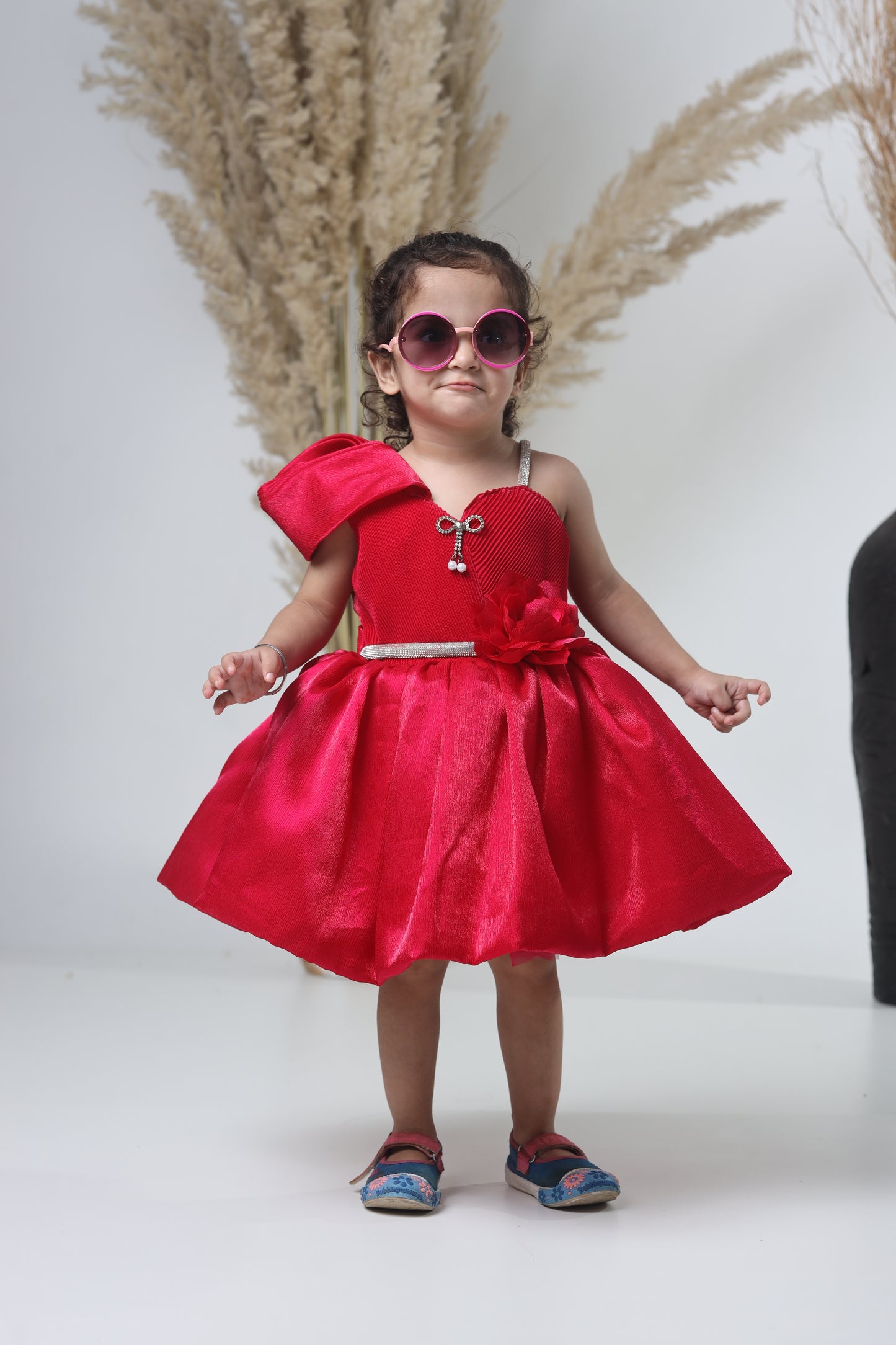 Stylish Red Party Wear Gown for Girls