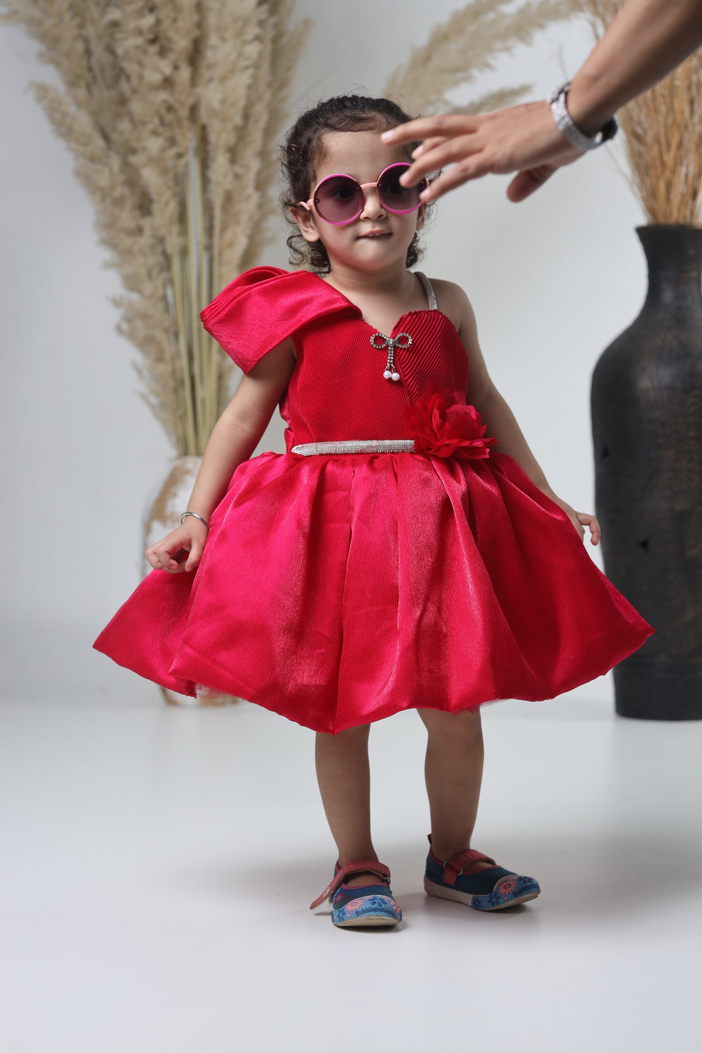 Stylish Red Party Wear Gown for Girls