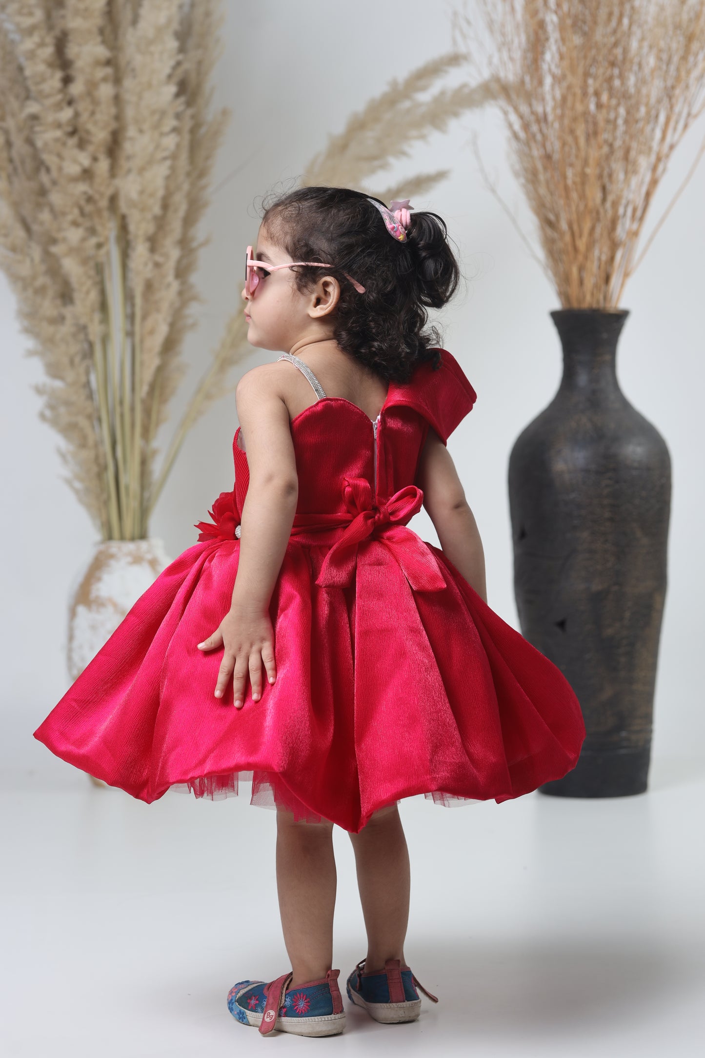 Stylish Red Party Wear Gown for Girls