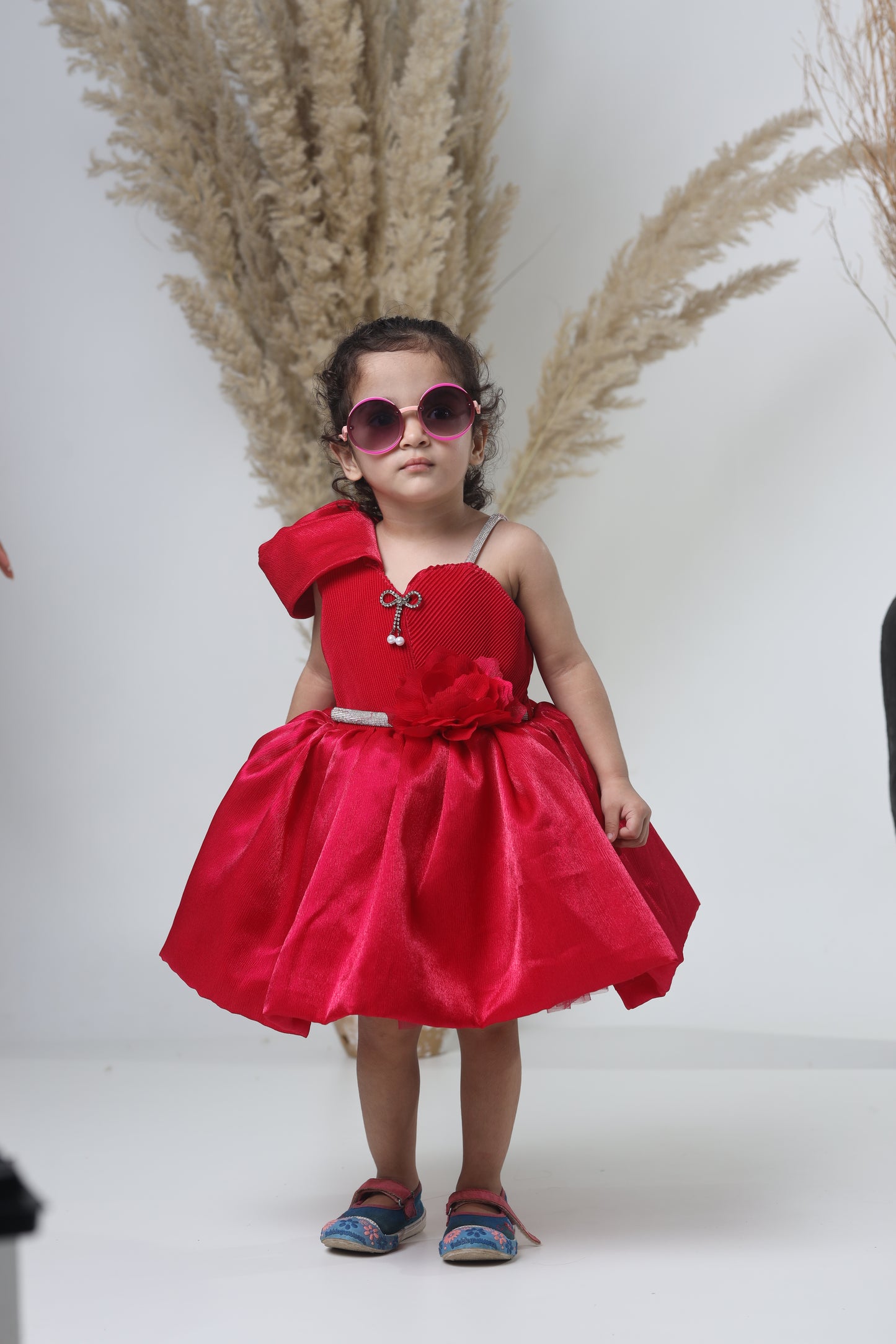Stylish Red Party Wear Gown for Girls