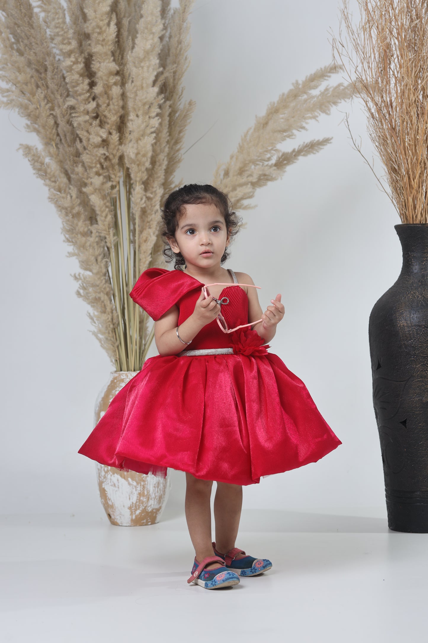 Stylish Red Party Wear Gown for Girls