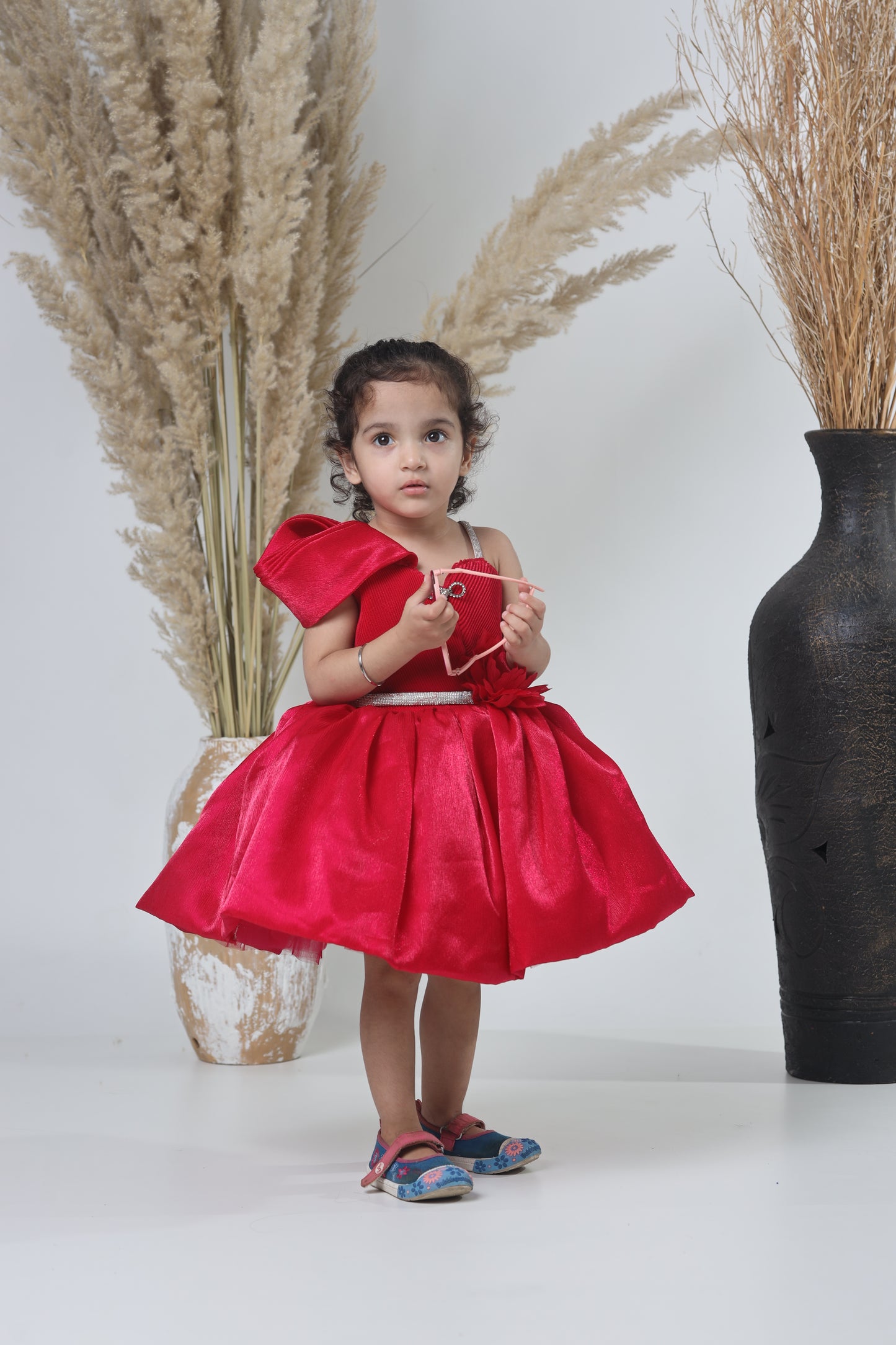 Stylish Red Party Wear Gown for Girls