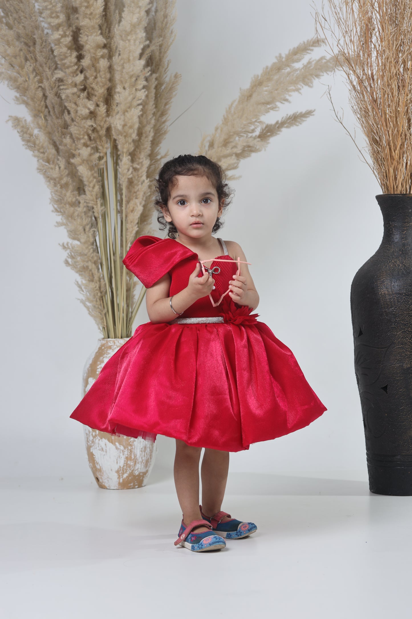 Stylish Red Party Wear Gown for Girls