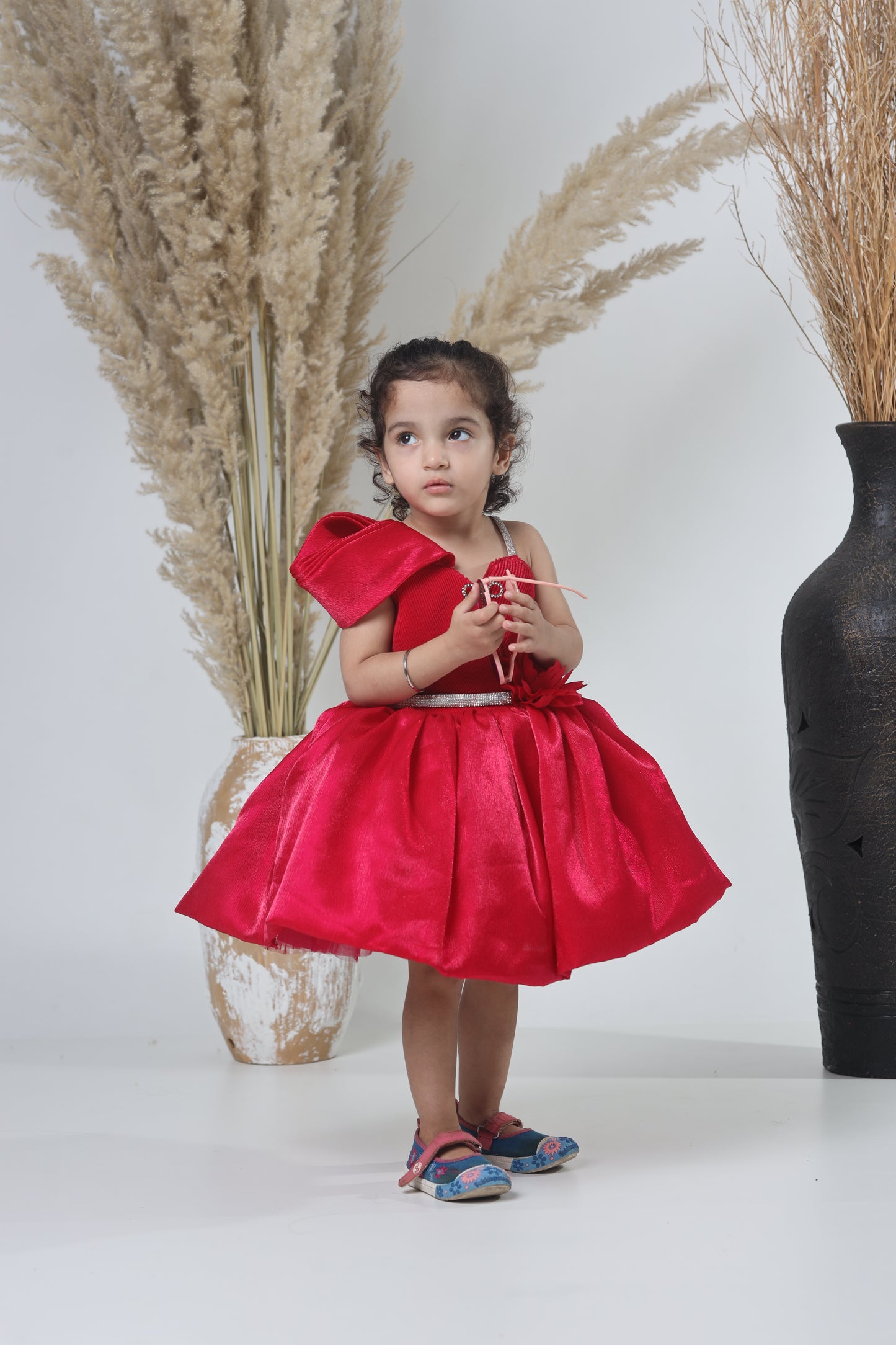 Stylish Red Party Wear Gown for Girls