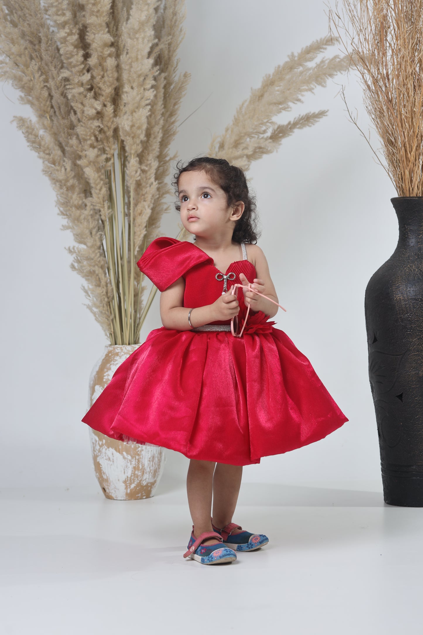 Stylish Red Party Wear Gown for Girls