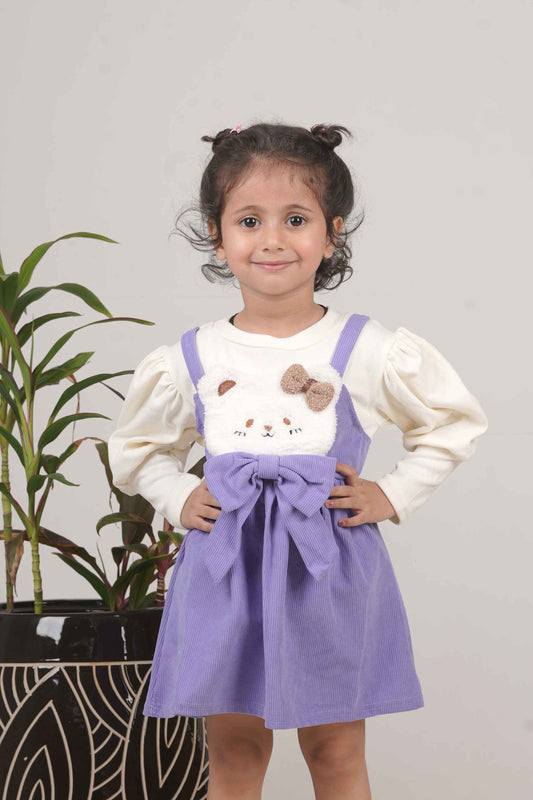Girls’ Purple Frock – Stylish Party & Everyday Wear Dress