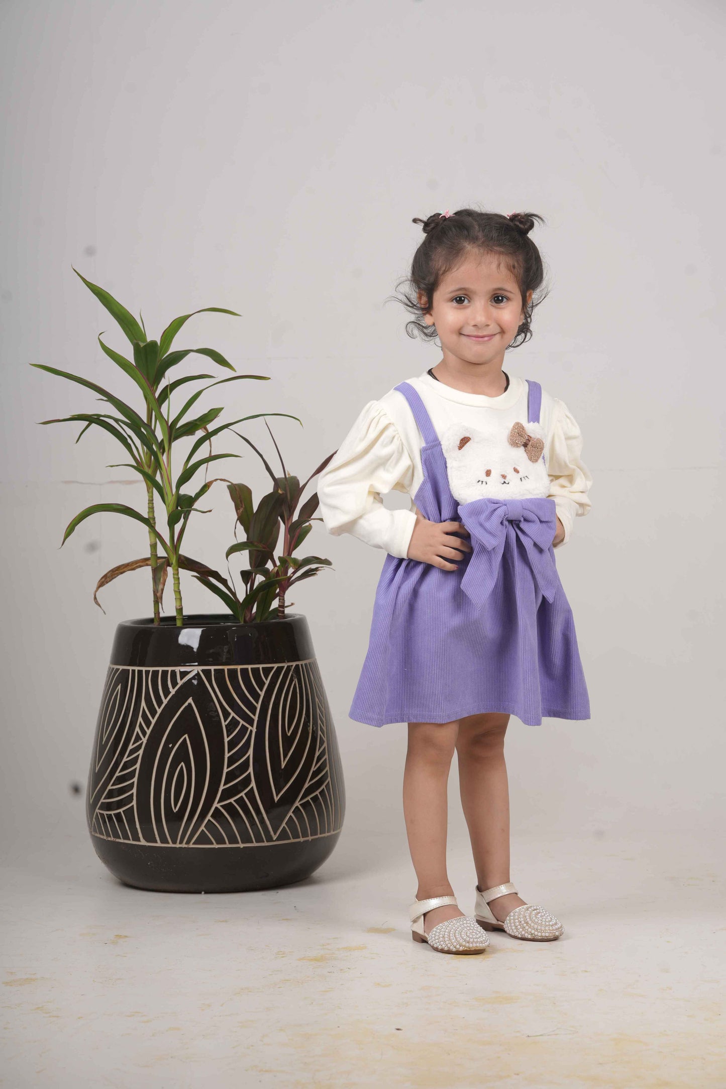 Girls’ Purple Frock – Stylish Party & Everyday Wear Dress