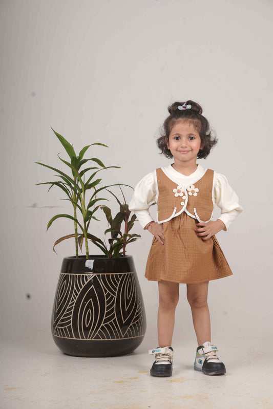 Girls Brown Frock