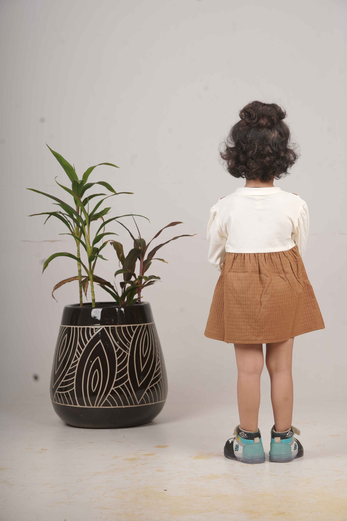 Girls Brown Frock
