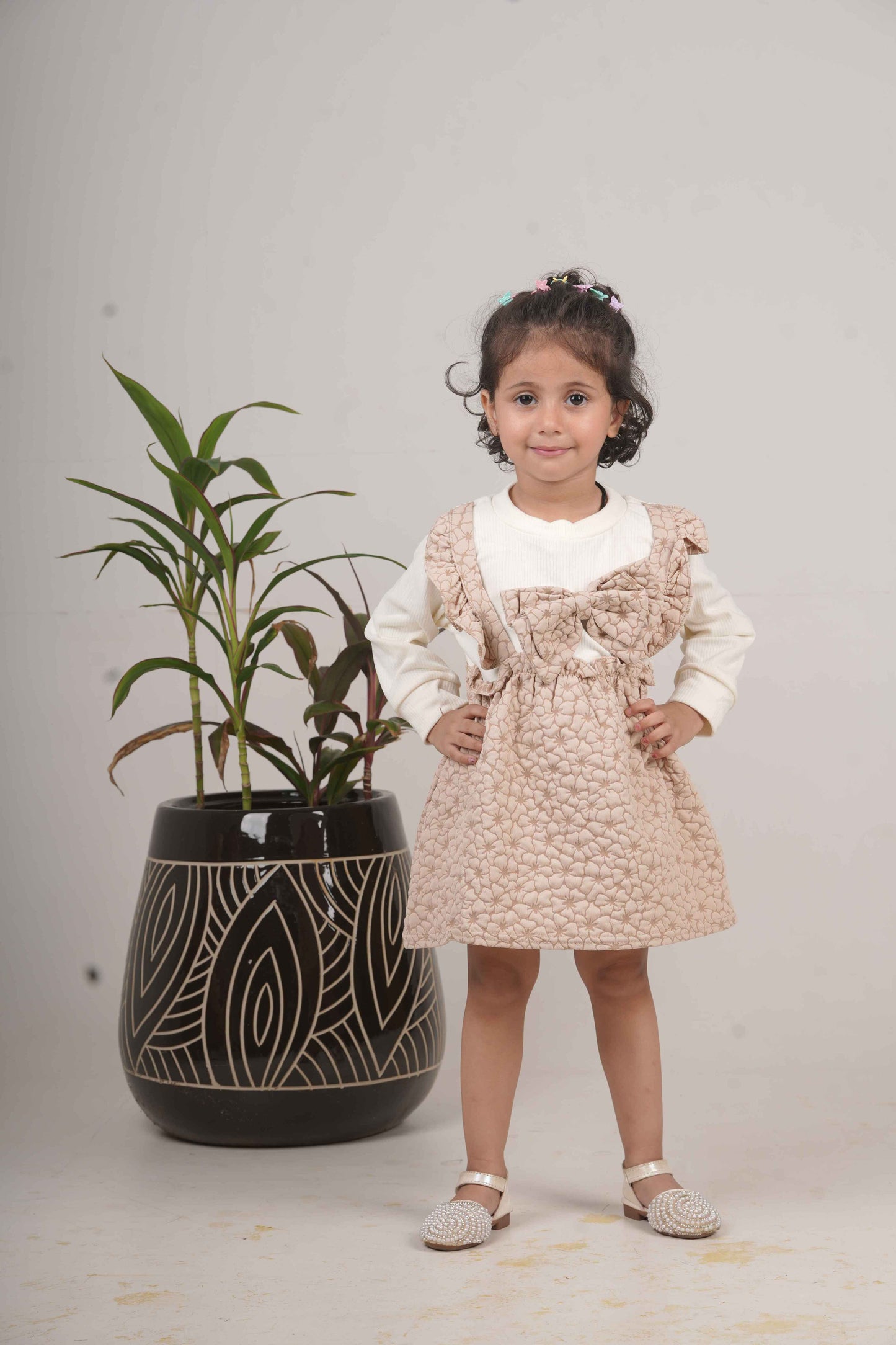 Girls Light Brown Frock