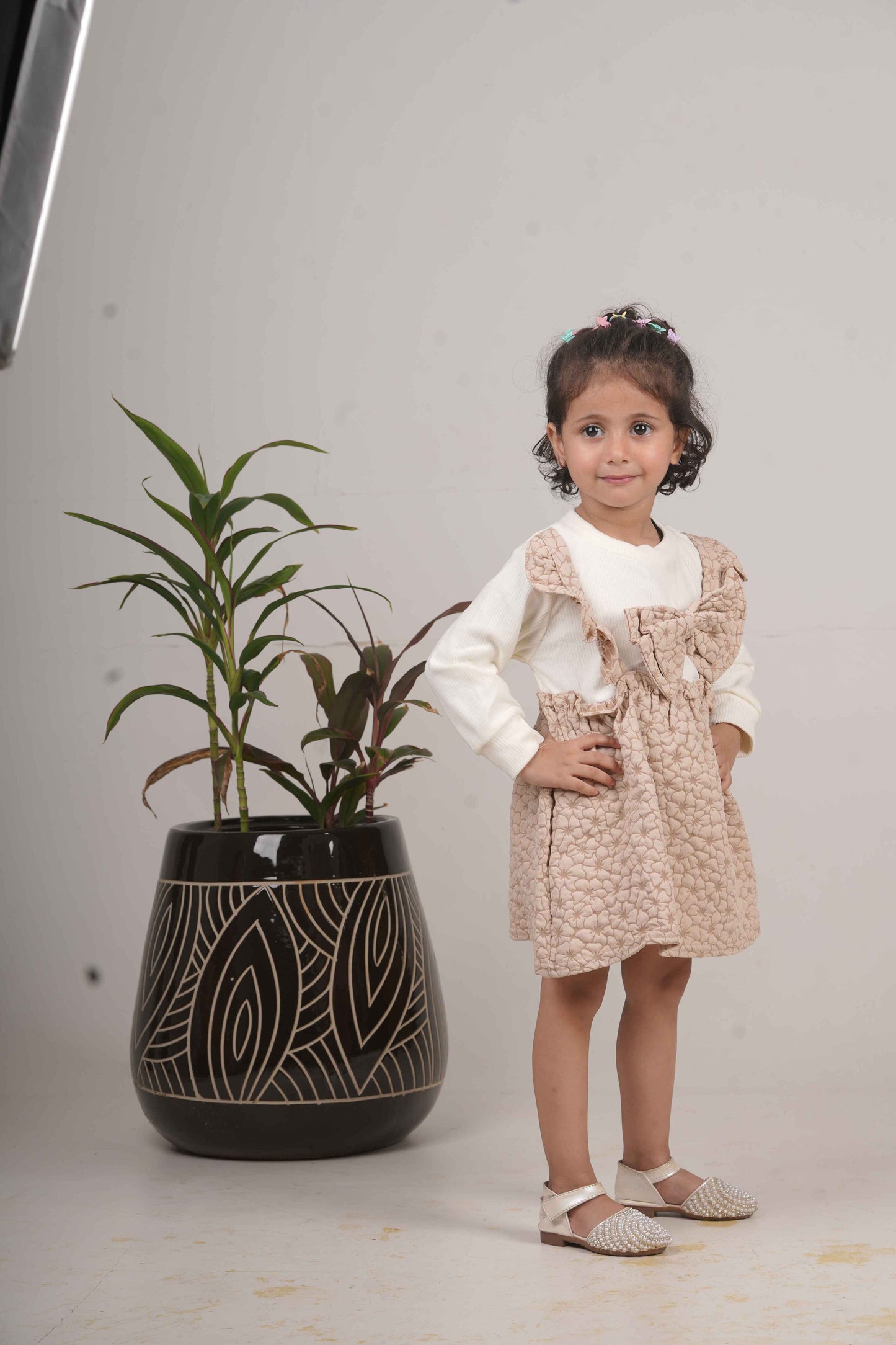 Girls Light Brown Frock