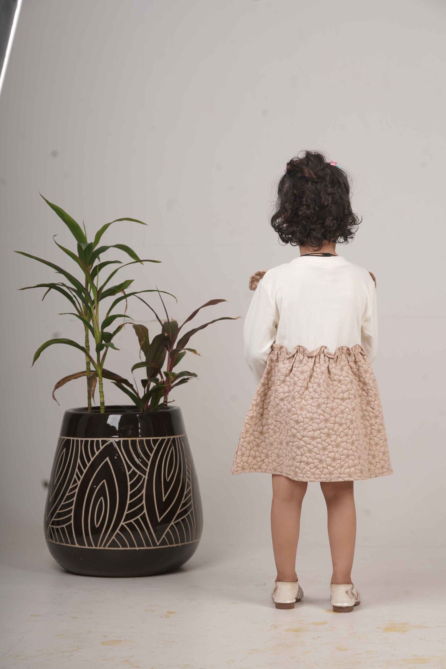 Girls Light Brown Frock